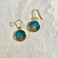 Blue Wave Beach with the Spiral, earrings