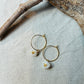 Tiny shell necklace with painting, little star fish