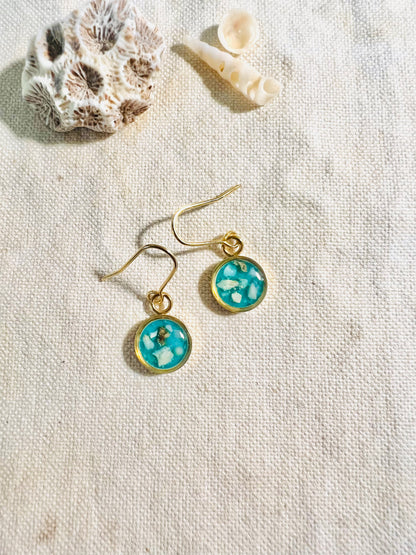Blue Sandy Beach earrings