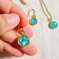 Blue Sandy Beach earrings