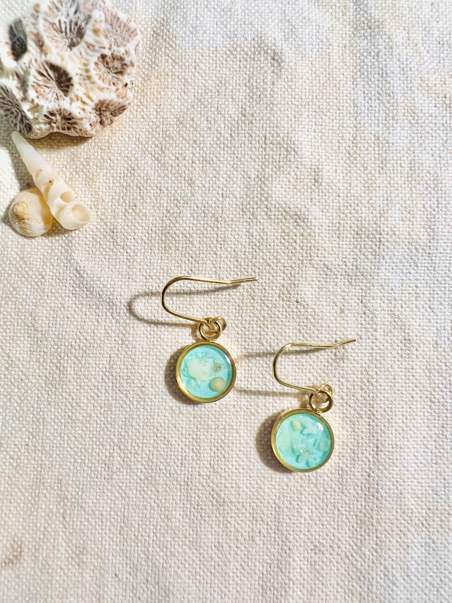Blue Sandy Beach earrings