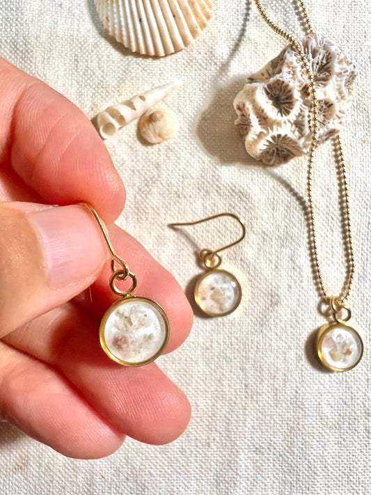 White Sandy Beach earrings