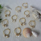Tiny shell earrings with painting, little starfish