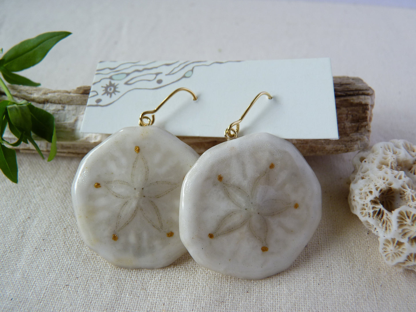 Sand Dollar Treasure earrings