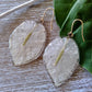 Bougainvillea earrings, white