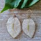 Bougainvillea earrings, white