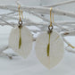 Bougainvillea earrings, white