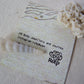 Bougainvillea earrings, white