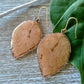 Bougainvillea earrings, light orange