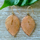 Bougainvillea earrings, light orange