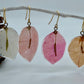 Bougainvillea earrings, light orange