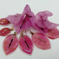 Bougainvillea earrings, pink