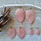 Bougainvillea earrings, light pink