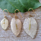Bougainvillea earrings, white