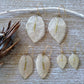 Bougainvillea earrings, white