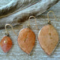 Bougainvillea earrings, light orange