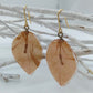 Bougainvillea earrings, light orange
