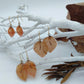 Bougainvillea earrings, light orange