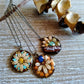 Gemstone & Seed necklace (Turquoise, Lapis lazuli or Chrysocolla)