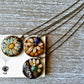 Gemstone & Seed necklace (Turquoise, Lapis lazuli or Chrysocolla)