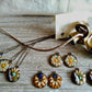 Gemstone & Seed necklace (Turquoise, Lapis lazuli or Chrysocolla)