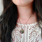 Gemstone & Seed necklace (Turquoise, Lapis lazuli or Chrysocolla)