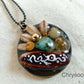 Gemstone & Seed necklace (Turquoise, Lapis lazuli or Chrysocolla)