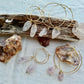 Natural Amethyst hoop earrings
