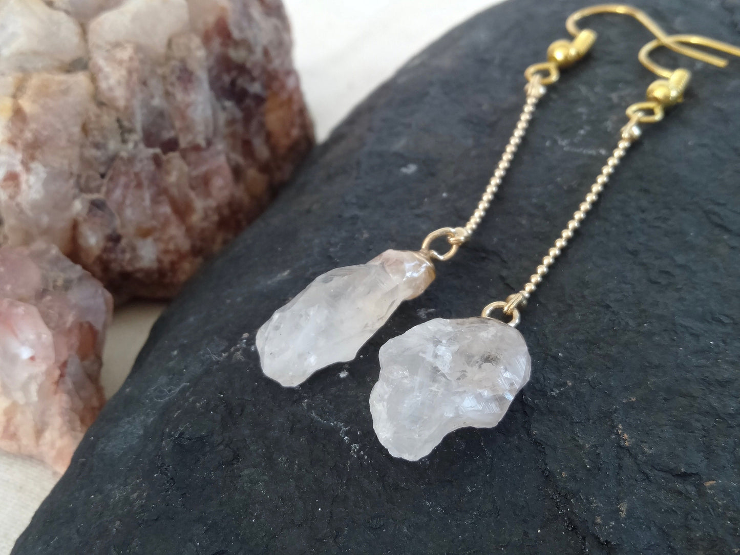 Darwin Amethyst / Crystal earrings