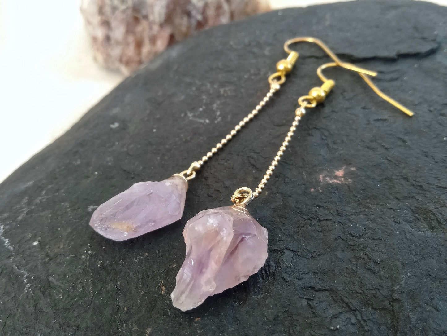 Darwin Amethyst / Crystal earrings
