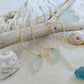 Sea Glass hoop earrings (Clear colour)