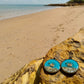 Darwin beach sunrise earrings