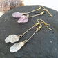 Darwin Amethyst / Crystal earrings