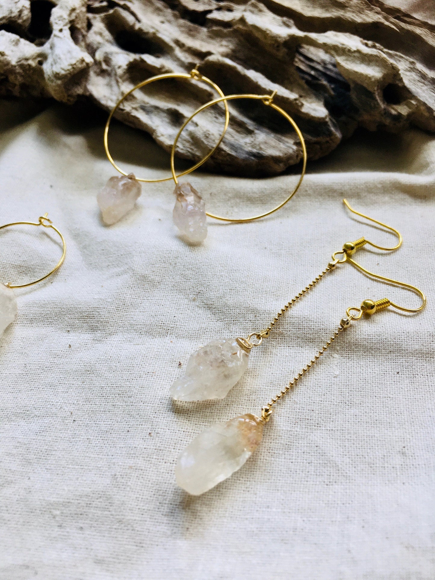 Darwin Amethyst / Crystal earrings