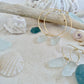 Sea Glass hoop earrings (Clear colour)