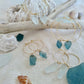 Sea Glass hoop earrings (Clear colour)