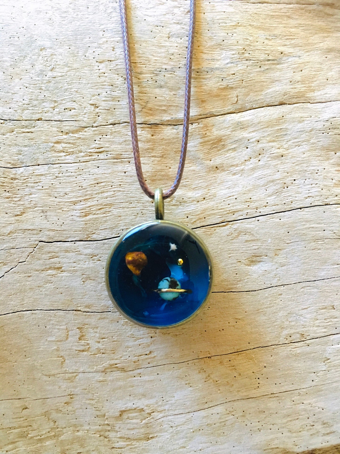 Blue Planet Pendant with Turquoise