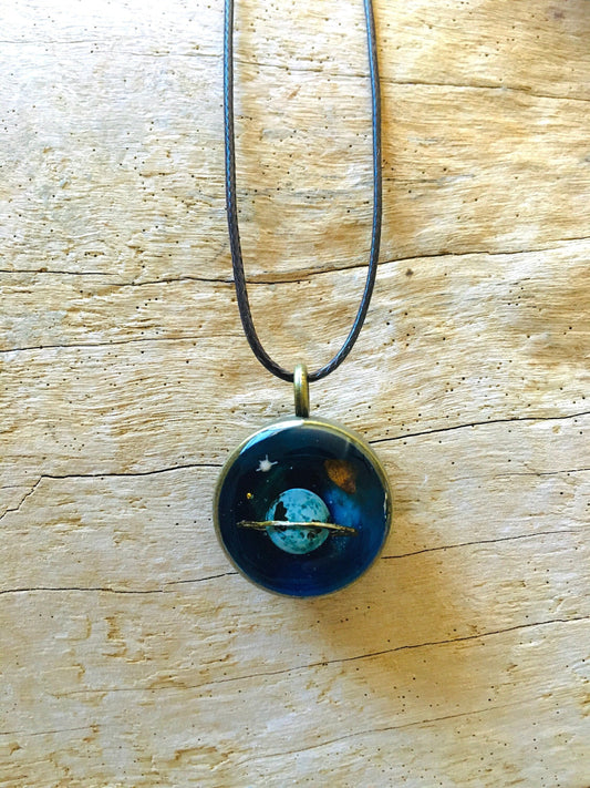 Blue Planet Pendant with Turquoise