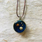 Luna Planet Pendant with Sand Stone