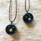 Luna Planet Pendant with Sand Stone